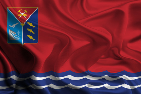 Flag of Magadan Oblastの写真素材