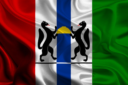 Flag of Novosibirsk Oblastの写真素材
