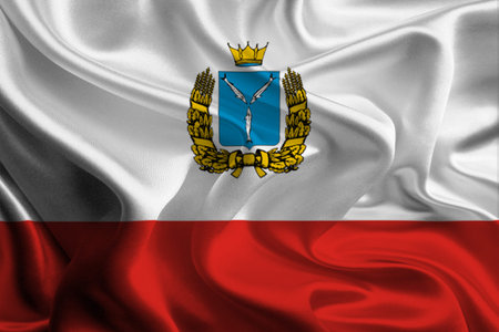 Flag of Saratov Oblastの写真素材