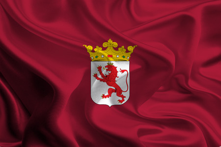 Flags of Provinces of Spain  Leonの写真素材