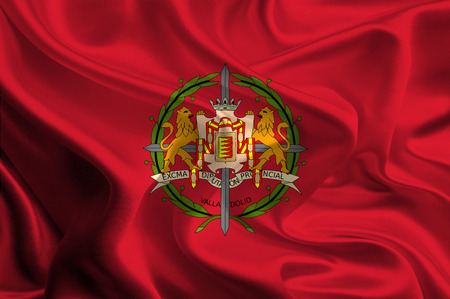 Flags of Provinces of Spain  Valladolidの写真素材