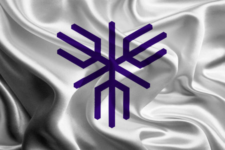 Flag of the Japanese City Sakai, Osakaの写真素材