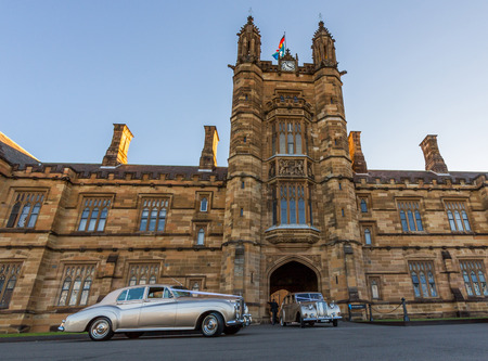 Historic Quadrant Building at Sydney University, Australia  Five Nobel or Crafoord laureates have been affiliated with the university as graduates and faculty のeditorial素材