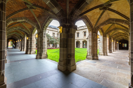 The University of Melbourne is an Australian public university located in Melbourne, Victoria  It is Australia s second oldest university, the oldest in Victoria のeditorial素材