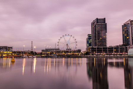 The Melbournestar observation wheel in Melbourne in Victoria in Australia のeditorial素材