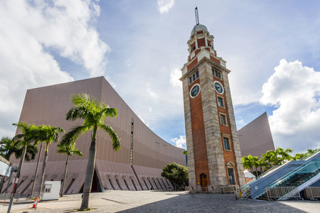 The Clock Tower in Tsim Sha Tsui, Kowloon, Hong Kongの写真素材