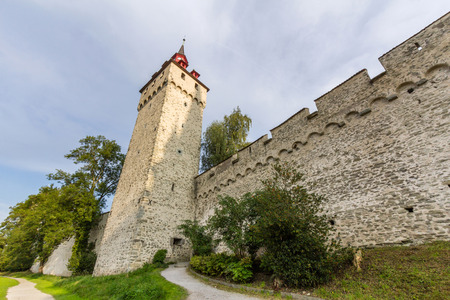 Musegg Wall Lucerne, Switzerlandのeditorial素材