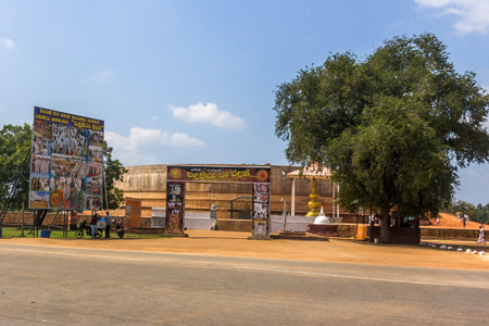 The Sanda Hiru Seya, is being constructed in Anuradhapura in commemoration of War Heroes, who liberated the country from the clutches of terrorism.のeditorial素材