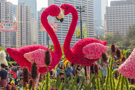 The Hong Kong Flower Show is a major event organised by the Leisure and Cultural Services Department to promote horticulture and the awareness of greening.のeditorial素材