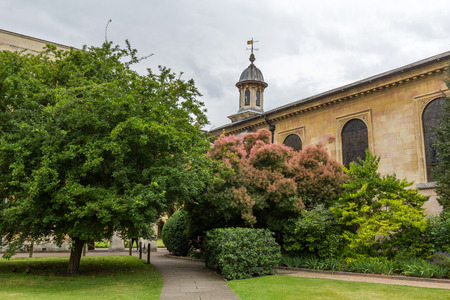 Emmanuel College Chapel in the University of Cambridge, England. It was founded in 1584 by Sir Walter Mildmay, Chancellor of the Exchequer to Elizabeth I.のeditorial素材