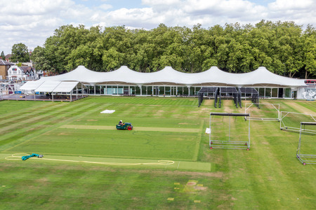 Lord's, Middlesex C.C.C. Practice Cricket Ground in London, UK.のeditorial素材
