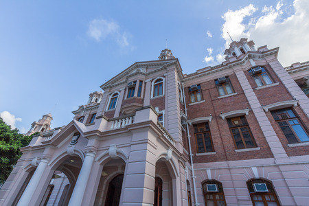 The University of Hong Kong in Pok Fu Lam, Hong Kong Island, Hong Kong. Founded in 1911, it is the oldest tertiary institution in Hong Kong.のeditorial素材