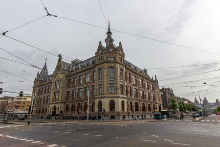 Conservatorium hotel in Museumplein, Amsterdam. It was originally founded in 1275のeditorial素材