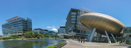 The Hong Kong Science and Technology Park is located in Pak Shek Kok, New Territories, on the boundary of Sha Tin District and Tai Po District.のeditorial素材