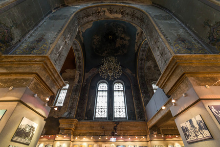 Interior of Saint Sophia Cathedral in the central district of Daoli, Harbin City, China. It is the perfect example of Neo-Byzantine architecture.のeditorial素材