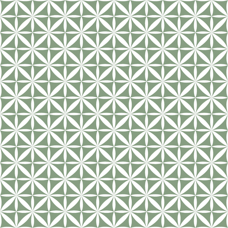 Vector Ornamental Seamless Pattern. Geometric Flower Stylish Texture. Abstract Retro Tile Texture.のイラスト素材