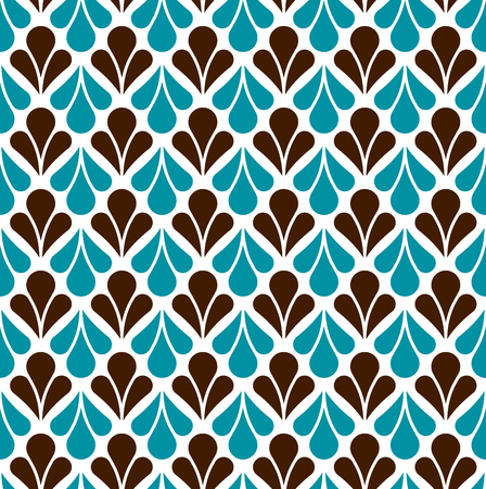 Elegant Decorative Flourish Seamless Pattern. Oriental floral background. Vector vintage texture.のイラスト素材