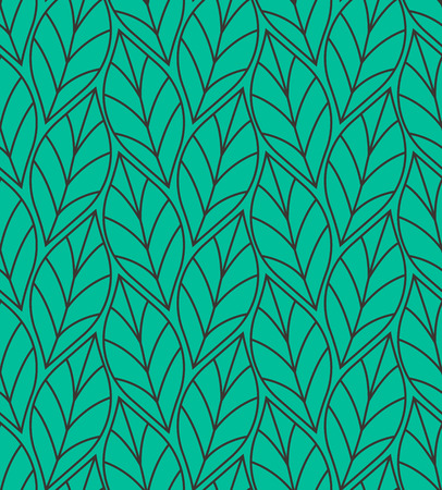Geometric Leaf Vector Seamless Pattern. Floral Illustration background.のイラスト素材