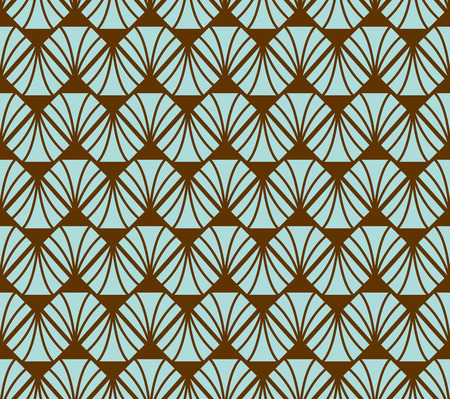 Geometric Diamond Vector Seamless Pattern. Abstract Art Deco Background. Classic Stylish Texture.のイラスト素材