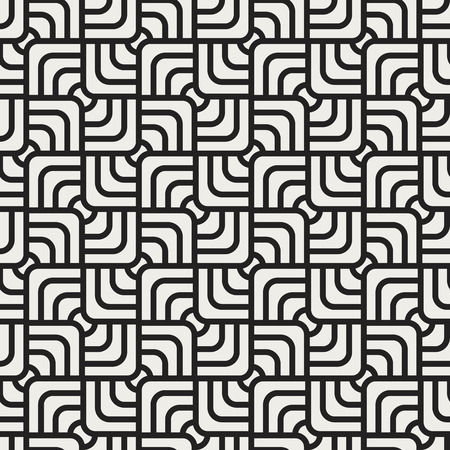 Vector Modern Seamless Pattern. Monochrome Retro Texture. Hipster Geometric Background.のイラスト素材