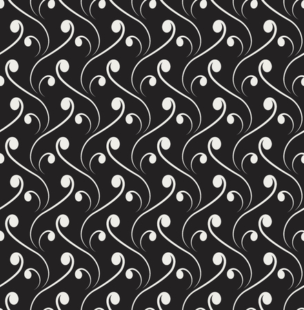 Vector Modern Seamless Pattern. Monochrome Retro Texture. Hipster Geometric Background.のイラスト素材