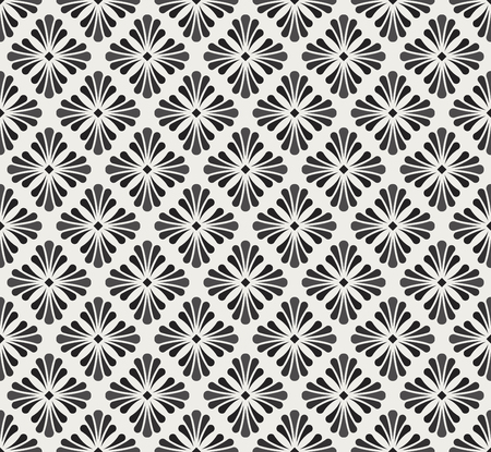 Vector floral damask seamless pattern. Elegant abstract art nouveau background. Classic flower motif texture.のイラスト素材