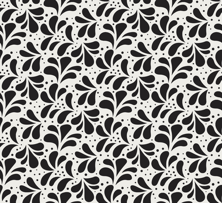 Floral Stylish Seamless Pattern. Vector Leaf background. Fabric Ornament texture.のイラスト素材
