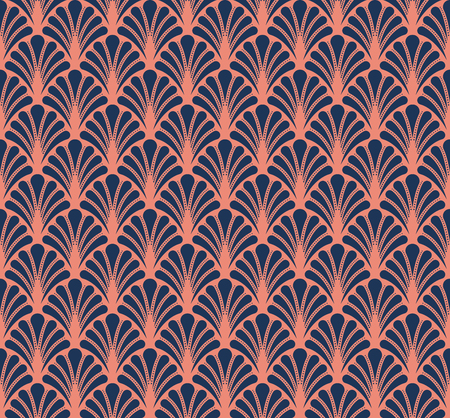 Vector Classic Floral art nouveau Seamless pattern. Stylish abstract art deco texture.のイラスト素材