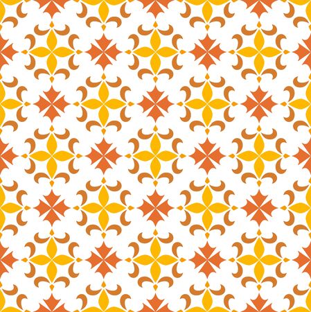 Elegant Decorative Flourish Seamless Pattern. Oriental floral background. Vector vintage texture.のイラスト素材