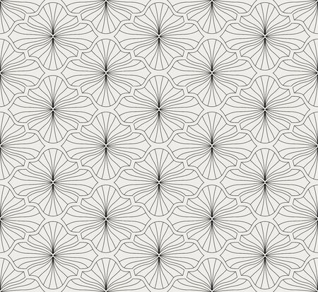 Elegant art nouveau seamless pattern. Abstract minimalist background. Geometric art deco texture.のイラスト素材