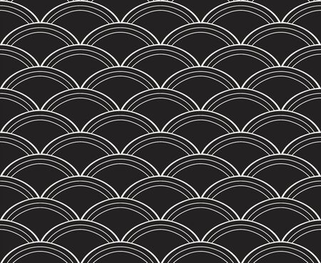 Classic Art Deco Seamless Pattern. Geometric Stylish Texture. Abstract Retro Vector Texture.のイラスト素材