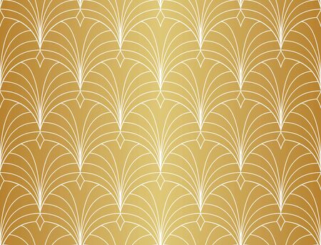 Seamless Art Deco Pattern. Vintage geometric minimalistic background. Abstract Luxury Illustration.のイラスト素材