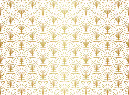 Seamless Geometric Art Deco Pattern. Abstract vector floral background.