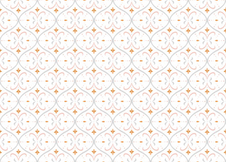 Classic Leaves Art Deco Seamless Pattern. Geometric Leaf Stylish Texture. Abstract Feather Retro...