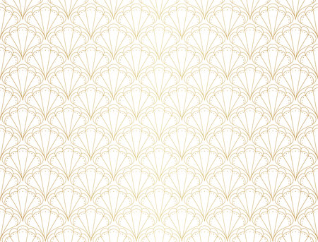Vintage Art Deco Seamless Pattern. Geometric decorative texture.のイラスト素材