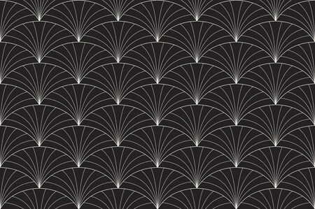 Classic Art Deco Seamless Pattern. Geometric Stylish Texture. Abstract Retro Vector Texture.のイラスト素材