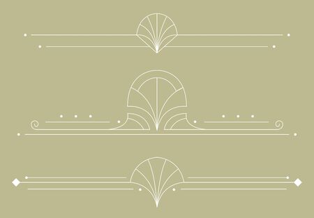 Vector art deco frame template. Abstract retro border background. Modern geometric poster design.のイラスト素材
