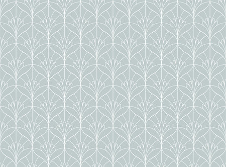 Vector floral damask seamless pattern. Elegant abstract art nouveau background. Classic flower motif texture.のイラスト素材