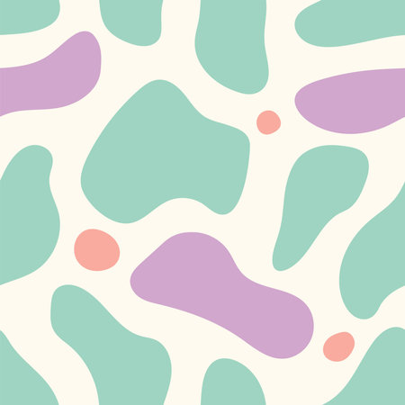 Abstract liquid design seamless pattern. Modern fluid geometric background. Vector illustration template.のイラスト素材
