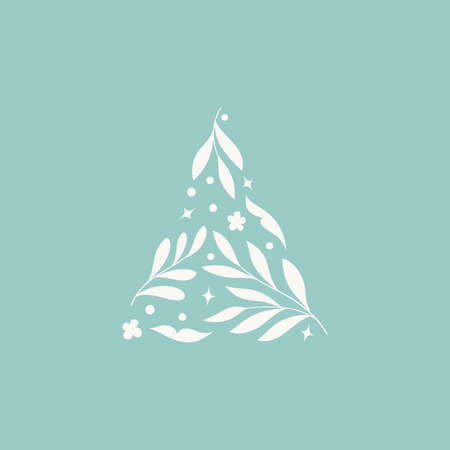 Vector modern floral arrangement background. Cute delicate botanical illustration with leaves and plants.のイラスト素材