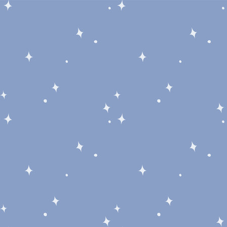 Abstract seamless vector pattern with cute star elements. Modern stylish background.のイラスト素材