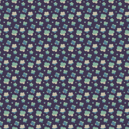 Trendy flowers seamless pattern. Small vector floral background illustration. Spring floral texture for fabric, fashion print and wallpaper.のイラスト素材