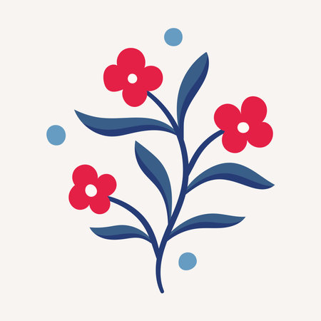 Flower vector icon. Floral design element. Vector illustration.のイラスト素材