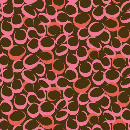 Seamless pattern with circles. Vector illustration. Abstract background.のイラスト素材