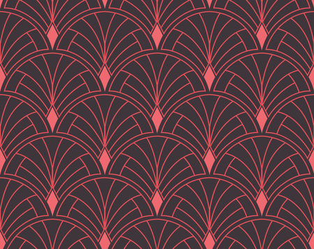 Seamless vector background. Modern geometric pattern with decorative elements.のイラスト素材