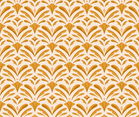 Seamless pattern with wheat ears. Vector illustration in retro style.のイラスト素材