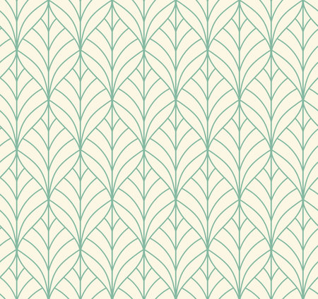 Seamless pattern with leaves. Vector illustration in light green colors.のイラスト素材