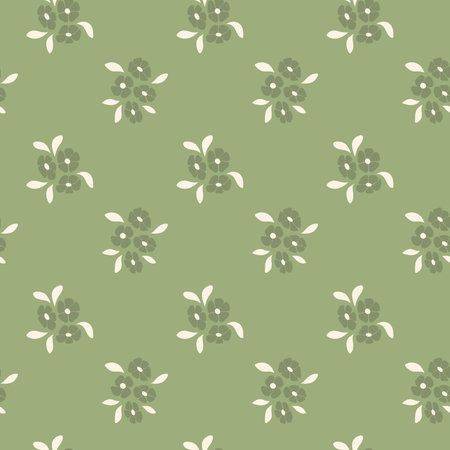 Seamless pattern with flowers. Floral background. Can be used for wallpaper, pattern fills, web page background,surface textures.のイラスト素材