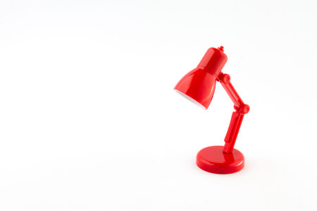 Red lamb on whiteの写真素材