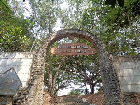 Kediri, East Java, Indonesia - November 27th, 2019 : the unique famous church poh sarang in puh sarang. the famous church in kediri  (east java, indonesia) made of stoneのeditorial素材